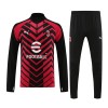 AC Milan Quarter Zip Sudadera De Entrenamiento 2023-24 Negra Roja - Hombre AC Milan Quarter Zip Sudadera De Entrenamiento 2023-24 Negra Roja - Hombre